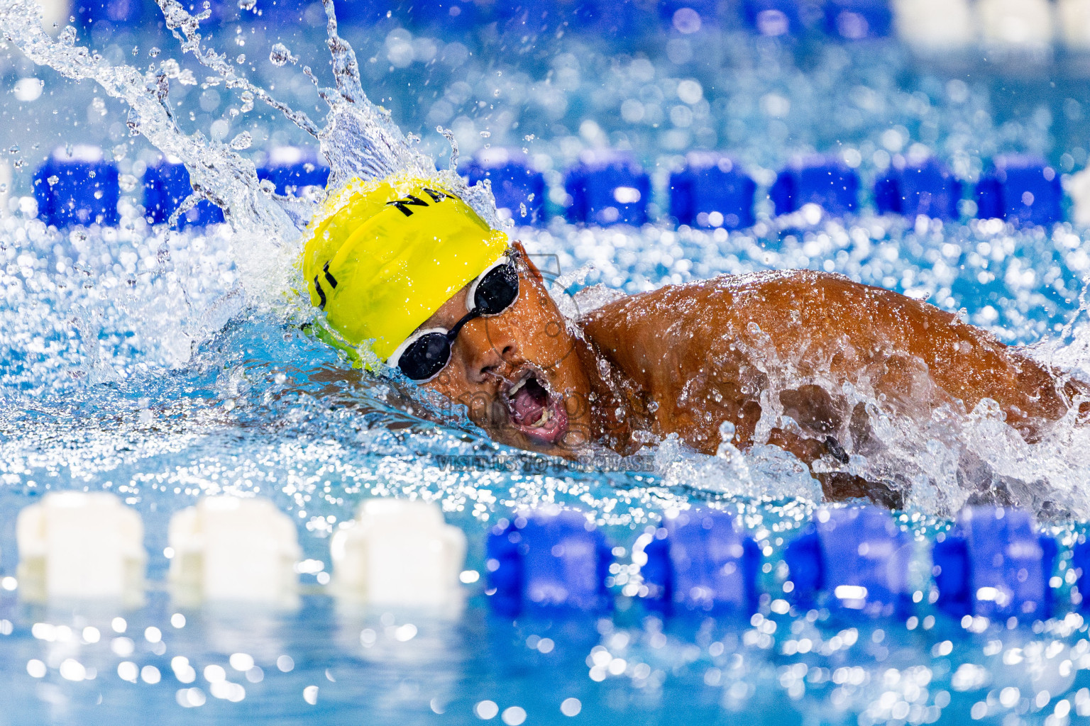 Day 3 of National Swimming Competition 2024 held in Hulhumale', Maldives on Sunday, 15th December 2024. Photos: Nausham Waheed/ images.mv