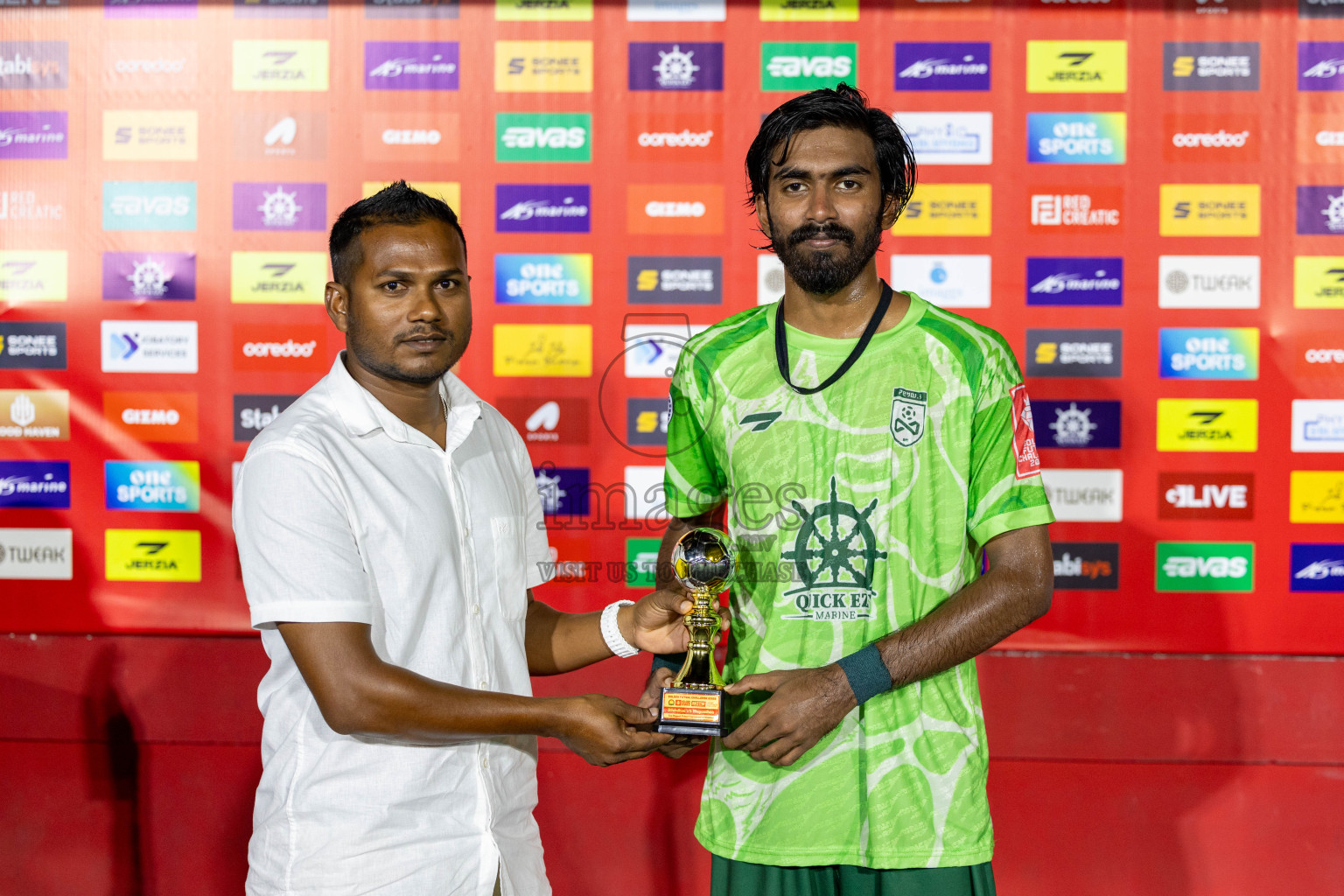 F. Biledhoo VS F. Magoodhoo in Day 7 of Golden Futsal Challenge 2025 was held on Saturday, 11th January 2025, in Hulhumale', Maldives Photos: Hassan Simah / images.mv