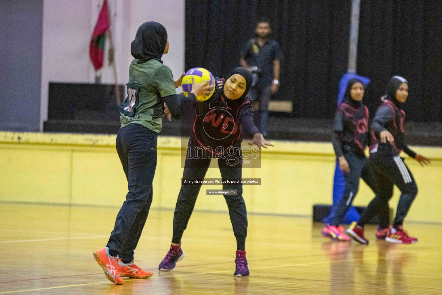 Kulhudhuffushi Youth & R.C vs Club Green Streets in the Finals of Milo National Netball Tournament 2021 (Women's) held on 5th December 2021 in Male', Maldives Photos: Ismail Thoriq / images.mv