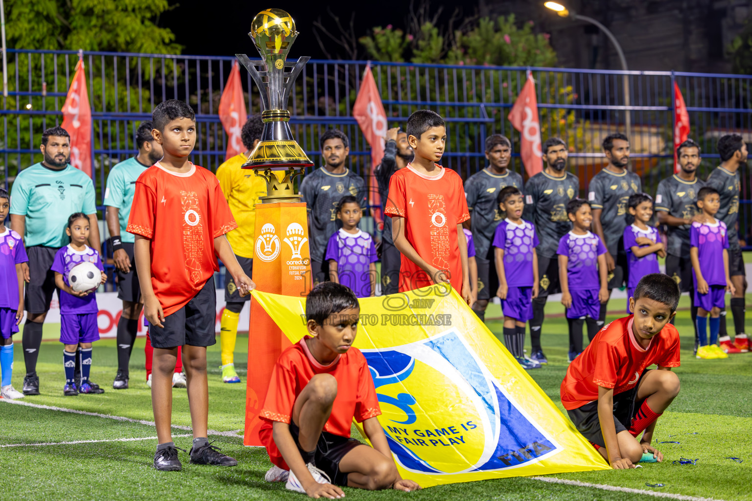 CC Sports Club vs Afro SC in the final of Eydhafushi Futsal Cup 2024 was held on Wednesday , 17th April 2024, in B Eydhafushi, Maldives
Photos: Ismail Thoriq / images.mv