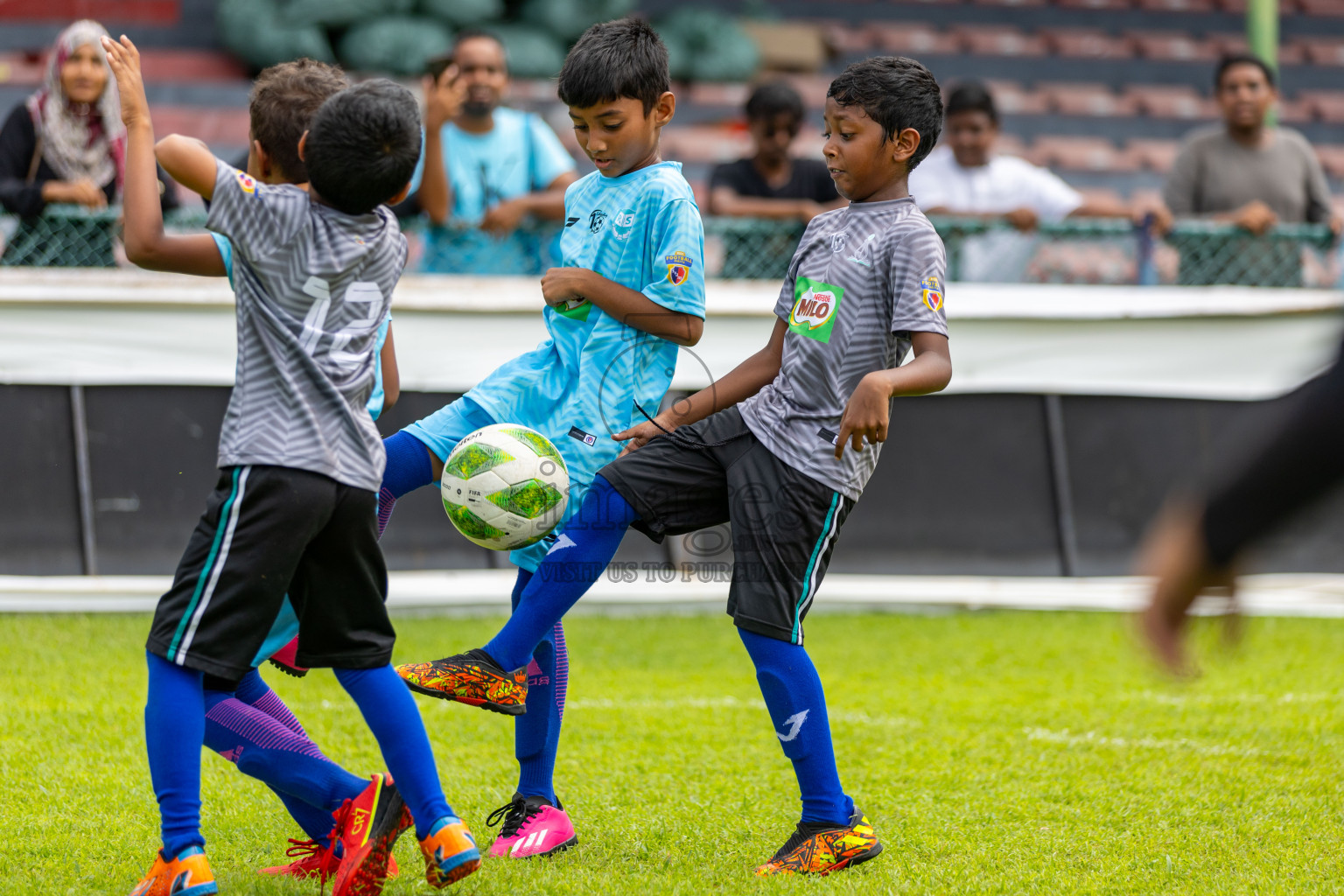 Day 2 of MILO Kids Football Fiesta was held at National Stadium in Male', Maldives on Saturday, 24th February 2024.