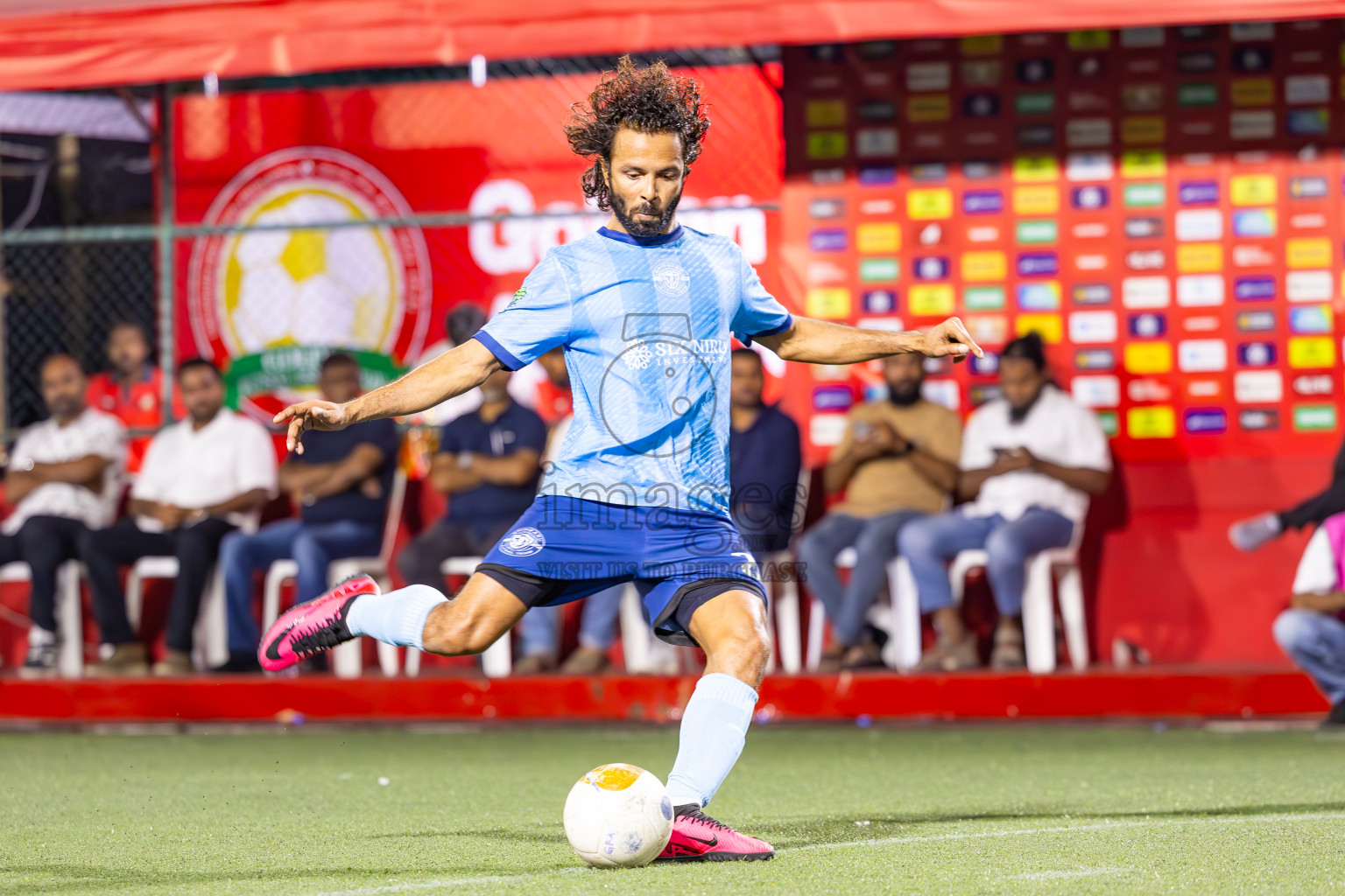 M Dhiggaru vs M Muli in Meemu Atoll Finals in Day 25 of Golden Futsal Challenge 2025 was held on Wednesday , 28th January 2025, in Hulhumale', Maldives. Photos: Ismail Thoriq / images.mv