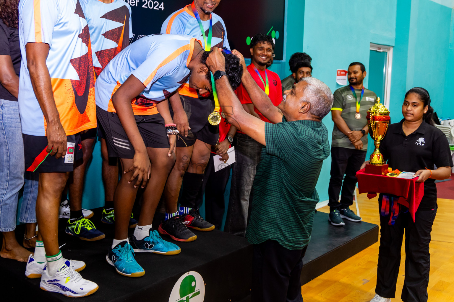 Finals of 9th Inter Office Company & Resort Table Tennis Tournament was held in Male' TT Hall, Male', Maldives on Saturday, 16th November 2024. Photos: Nausham Waheed / images.mv