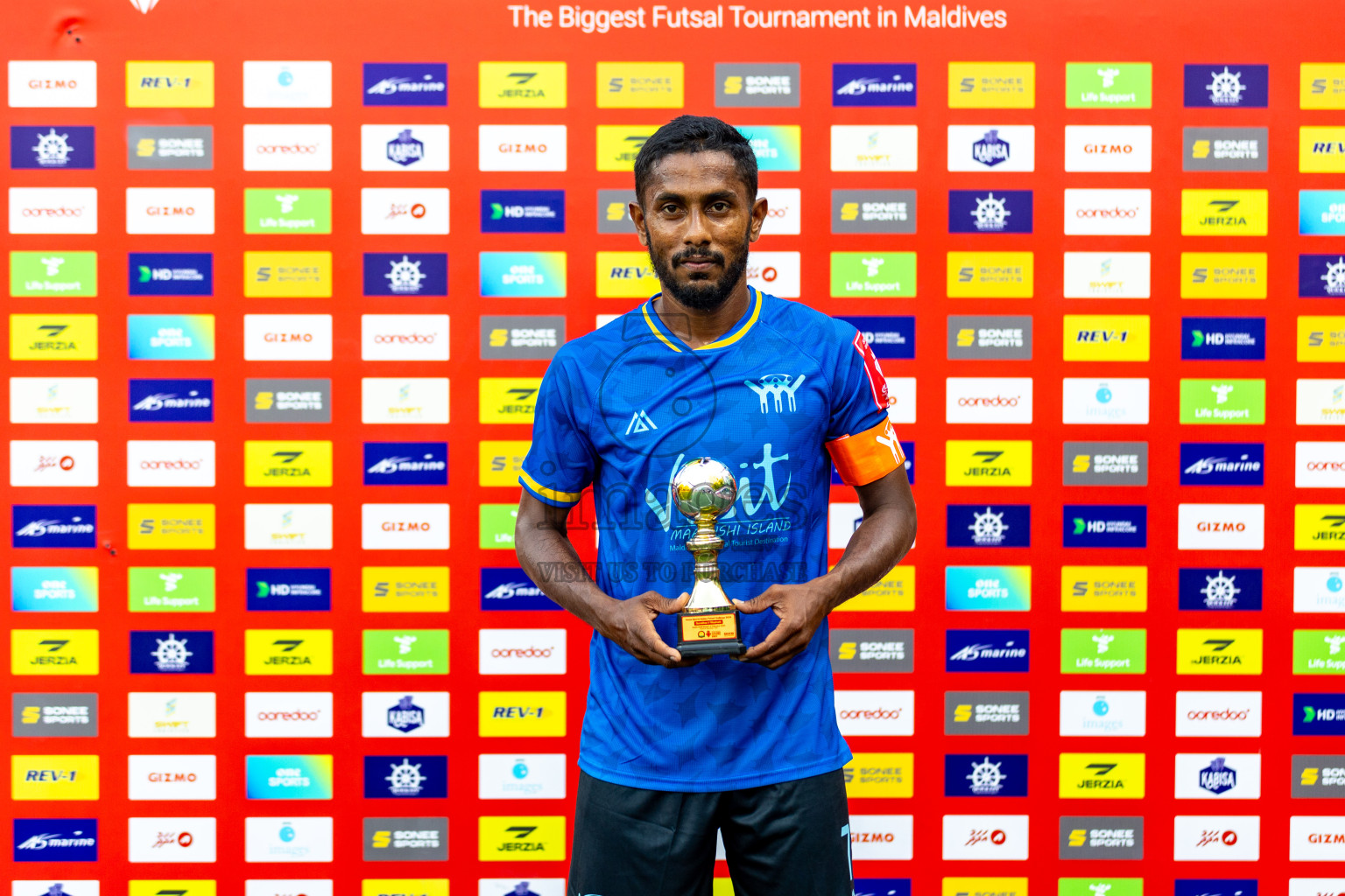 K. Maafushi vs K. Guraidhoo in Day 19 of Golden Futsal Challenge 2024 was held on Friday, 2nd February 2024 in Hulhumale', Maldives 
Photos: Hassan Simah / images.mv