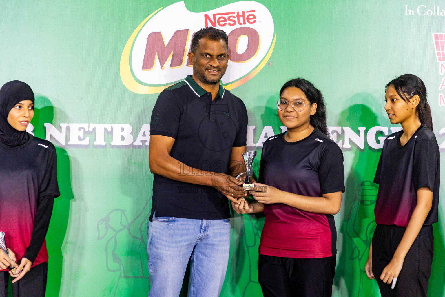 Final of MILO 3x3 Netball Challenge 2024 was held in Ekuveni Netball Court at Male', Maldives on Thursday, 20th March 2024. Photos: Nausham Waheed / images.mv