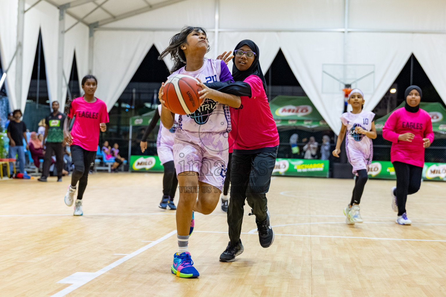 Milo 5 x 5 Junior Challenge 2025 - Basketball tournament held in Basketball Training Center, Male', Maldives on Thursday, 09th October 2025. 
Photo by: Hassan Simah / Images.mv
