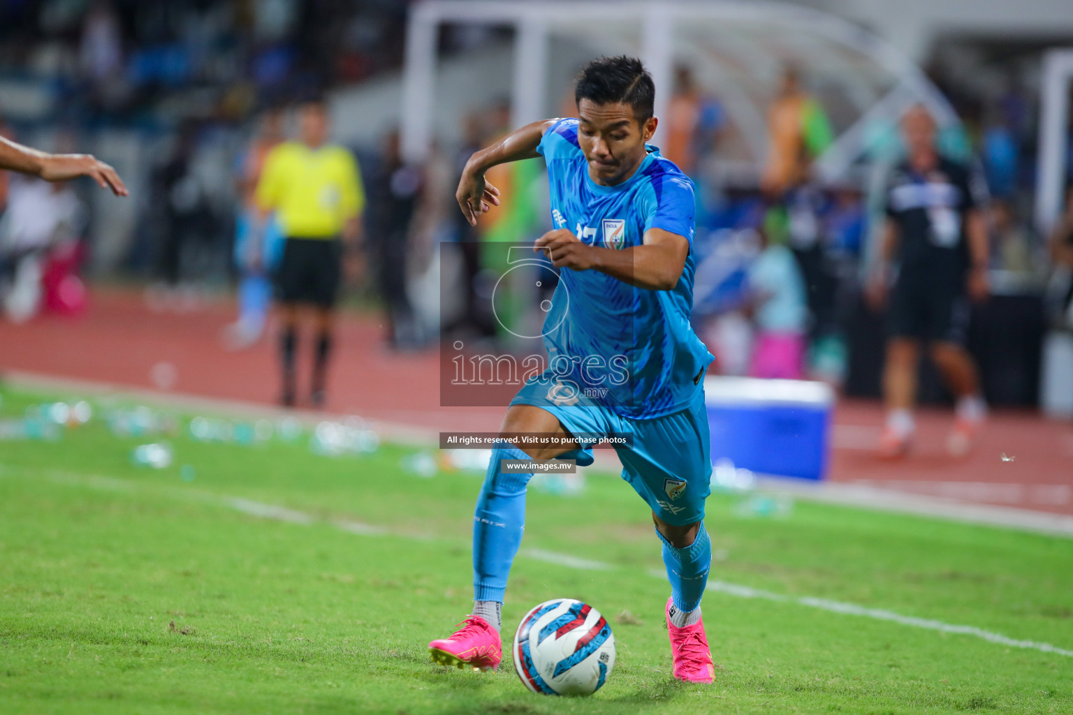 Lebanon vs India in the Semi-final of SAFF Championship 2023 held in Sree Kanteerava Stadium, Bengaluru, India, on Saturday, 1st July 2023. Photos: Nausham Waheed, Hassan Simah / images.mv