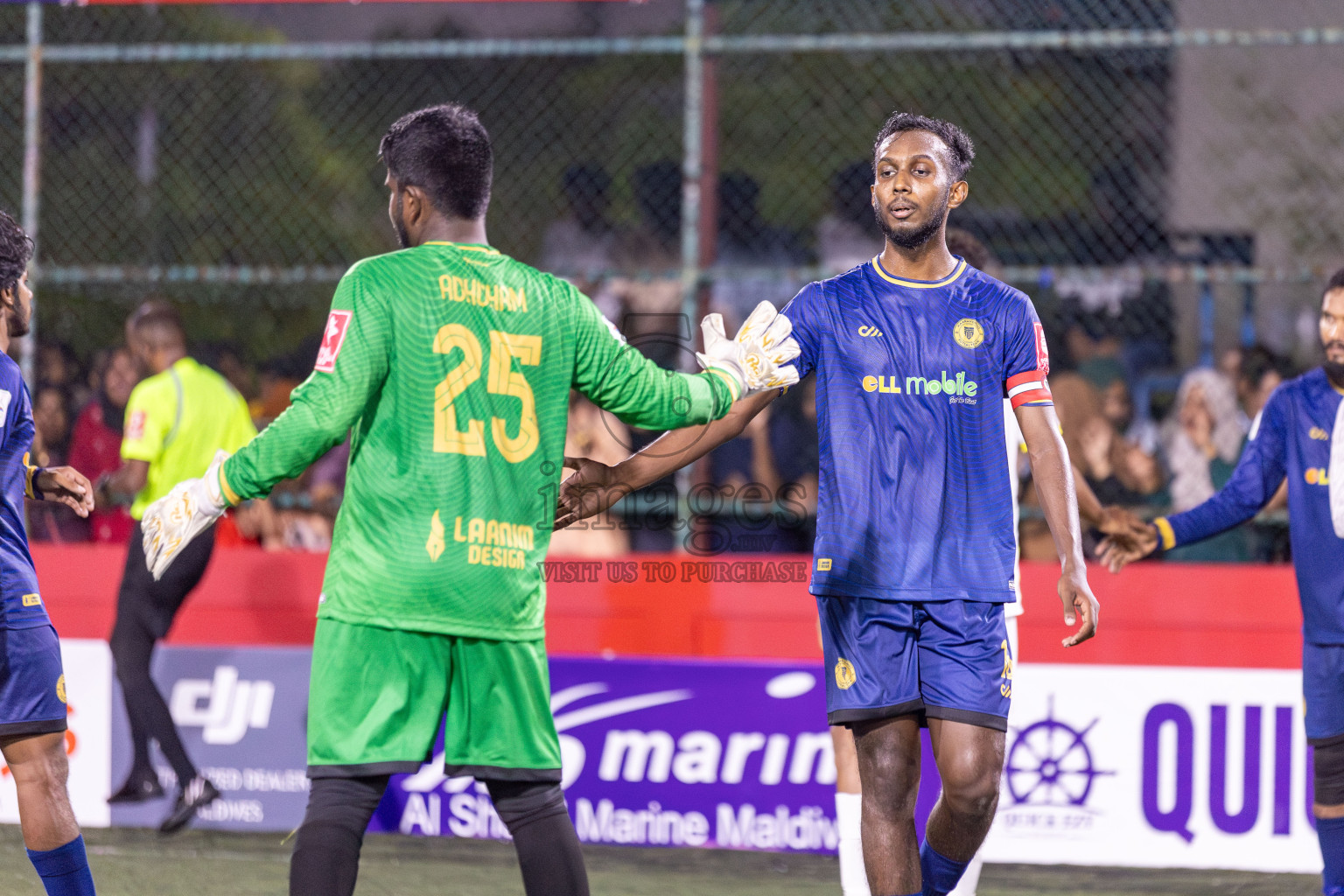 HA Baarah vs HA Maarandhoo in Day 5 of Golden Futsal Challenge 2025 on Thursday, 9th January 2025, in Hulhumale', Maldives 
Photos: Hassan Simah / images.mv