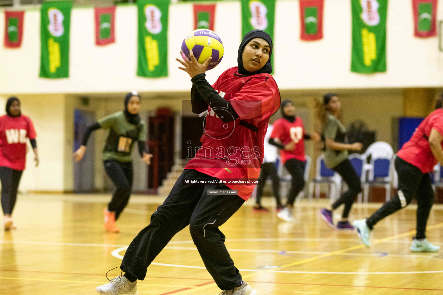 Milo National Netball Tournament 27 November 2021 at Social Center Indoor Court, Male, Maldives. Photos: Maanish/ Images Mv