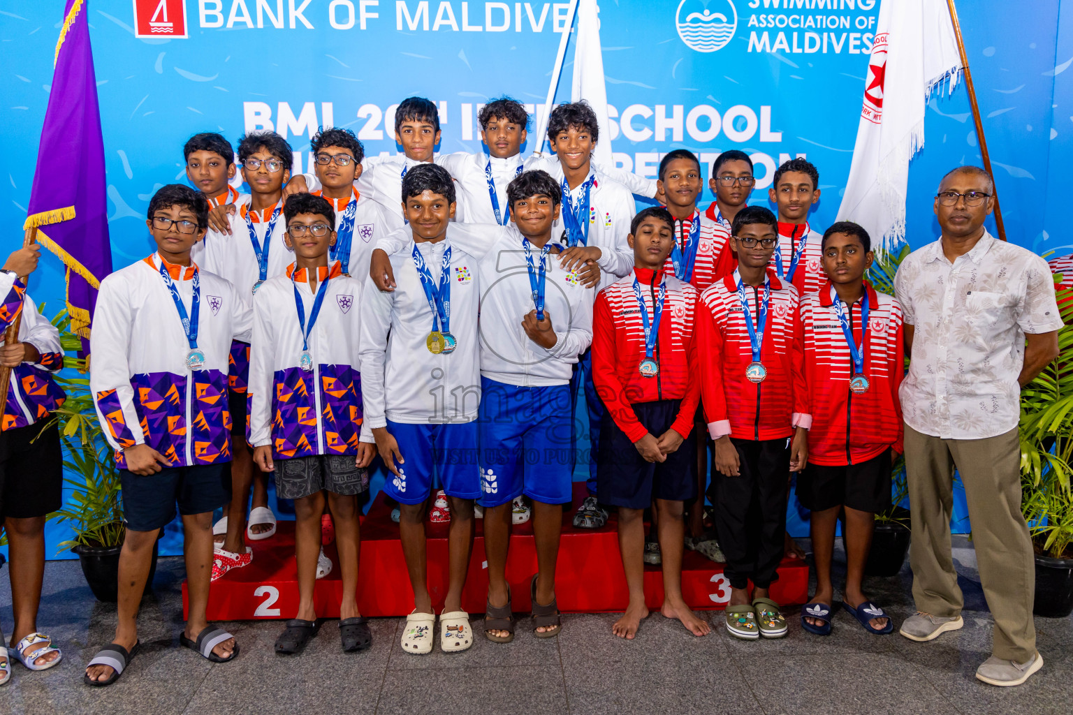 Day 5 of 20th Inter-school Swimming Competition 2024 held in Hulhumale', Maldives on Wednesday, 16th October 2024. Photos: Nausham Waheed / images.mv