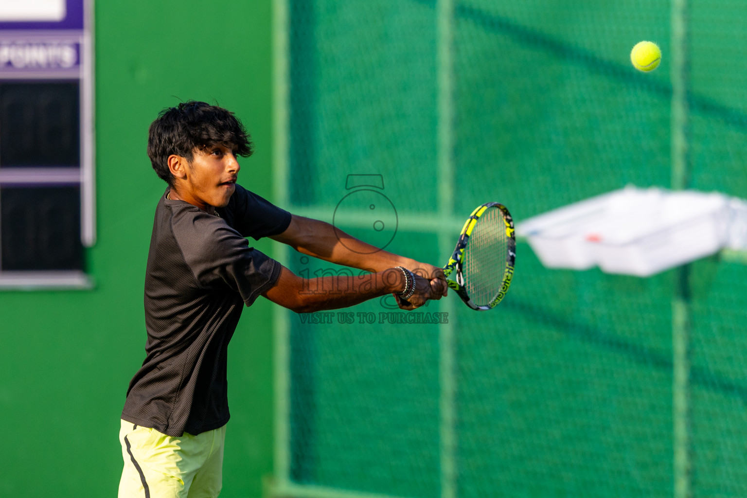 Day 3 of ATF Maldives Junior Open Tennis was held in Male' Tennis Court, Male', Maldives on Wednesday, 11th December 2024. Photos: Ismail Thoriq / images.mv