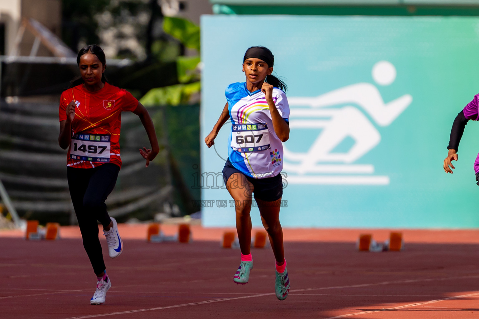 Day 3 of MWSC Interschool Athletics Championships 2024 held in Hulhumale Running Track, Hulhumale, Maldives on Monday, 11th November 2024. Photos by: Nausham Waheed / Images.mv