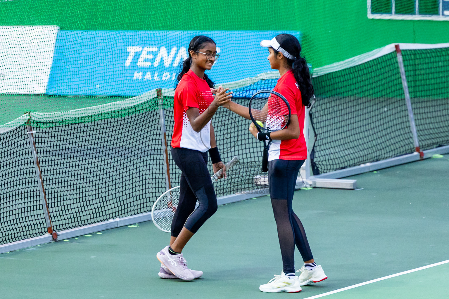 Day 5 of ATF Maldives Junior Open Tennis was held in Male' Tennis Court, Male', Maldives on Monday, 16th December 2024. Photos: Nausham Waheed/ images.mv