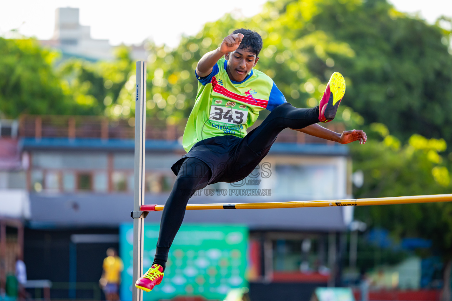 Day 1 of 12th Milo Association Championships was held in Ekuveni Track at Male', Maldives on Thursday, 24th April 2025. Photos: Nausham Waheed  / images.mv