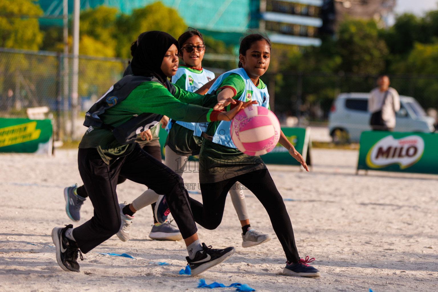 Day 2 of MILO Fiontti Half Court Netball Fest 2026 held in Central Park, Hulhumale, Maldives on 3nd October 2026, Saturday. Photos: Hassan Simah / images, mv
