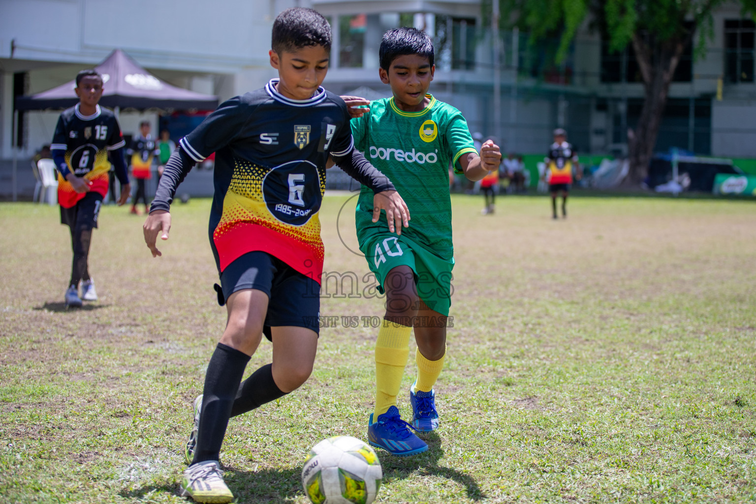 Day 3 of MILO Academy Championship 2024 - U12 was held at Henveiru Grounds in Male', Maldives on Saturday, 6th July 2024. Photos: Mohamed Mahfooz Moosa / images.mv