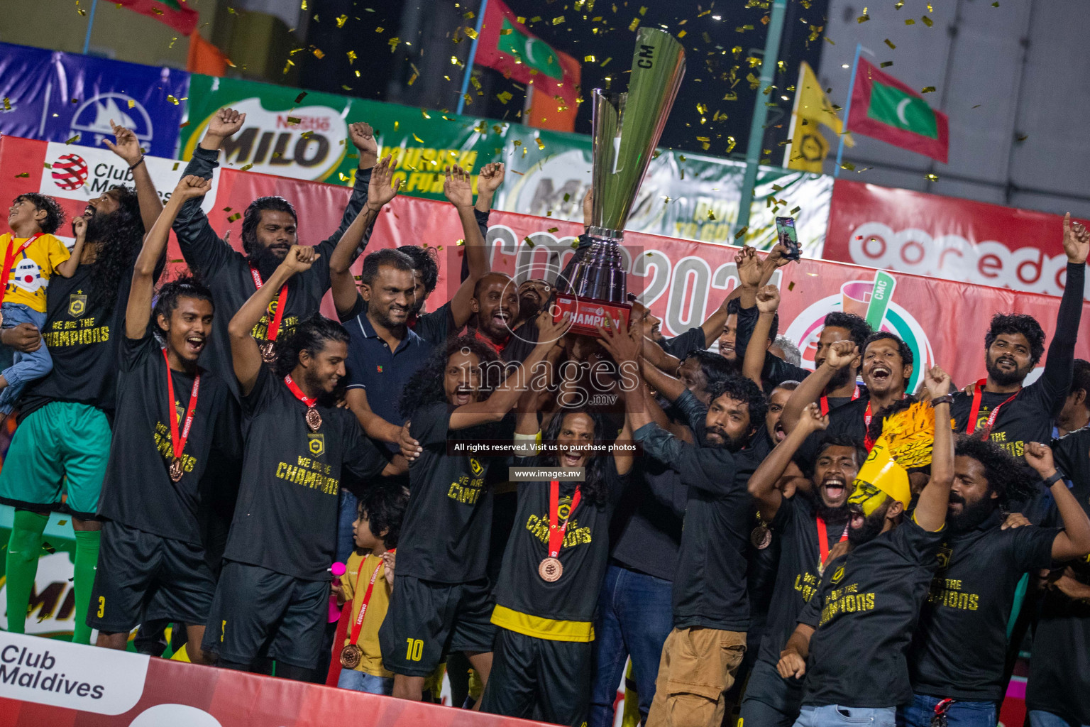 RRC Vs FSM in the Semi Finals of Club Maldives 2021 held in Hulhumale, Maldives on 19 December 2021. Photos: Ismail Thoriq / images.mv