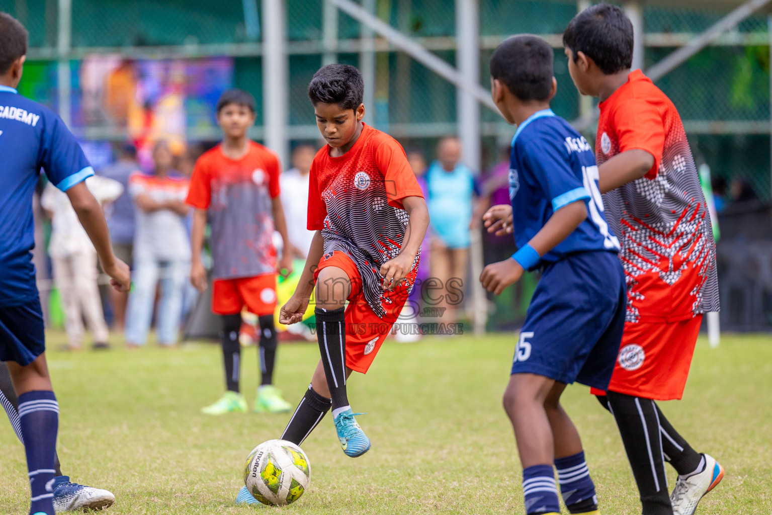 Day 1 of MILO Academy Championship 2024 - U12 was held at Henveiru Grounds in Male', Maldives on Thursday, 4th July 2024. Photos: Shuu Abdul Sattar / images.mv