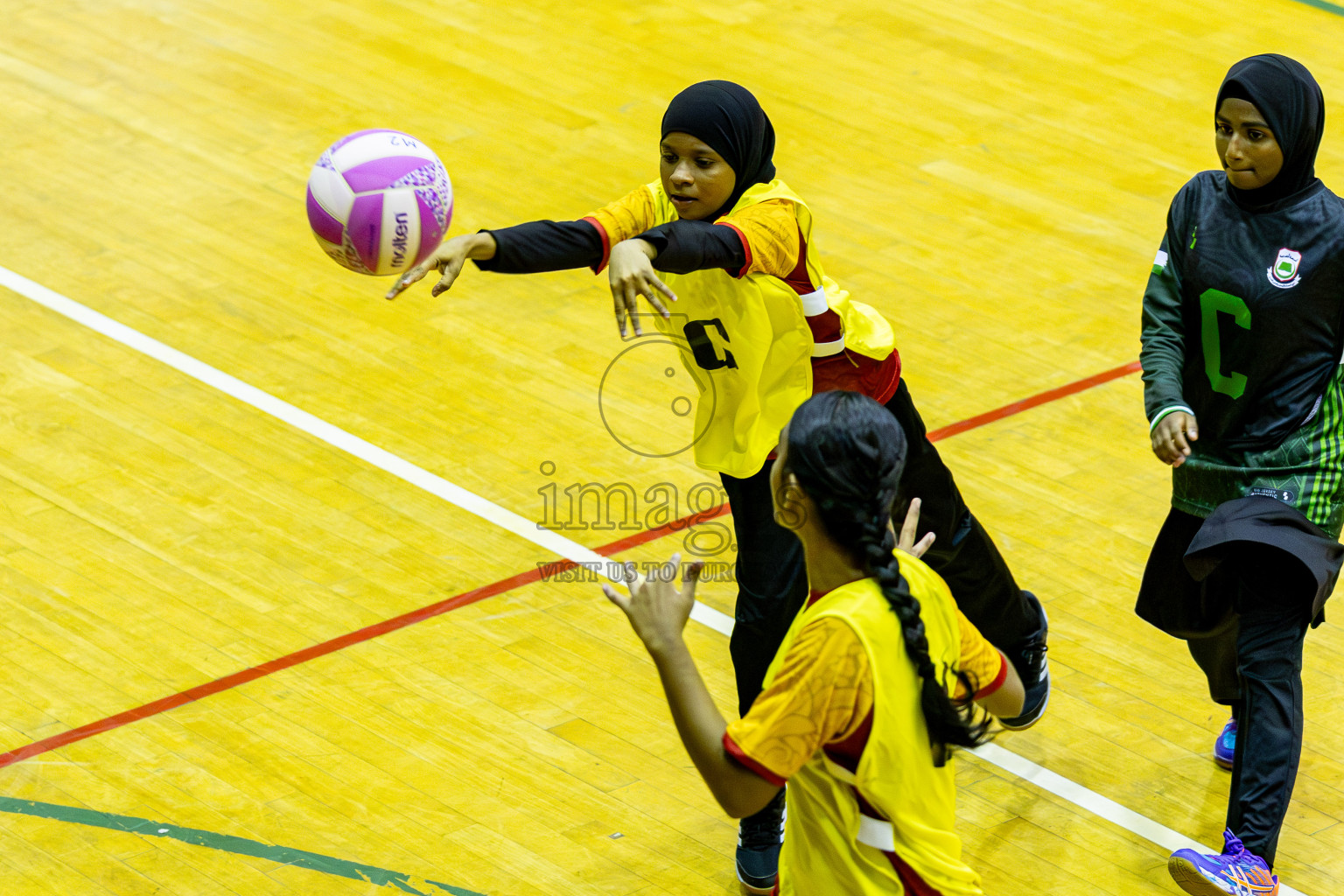 Day 1 of Inter-School Netball Tournament 2025 was held in Social Center Indoor Hall on Saturday, 18th October 2025. Photos: Areef Adam / images.mv