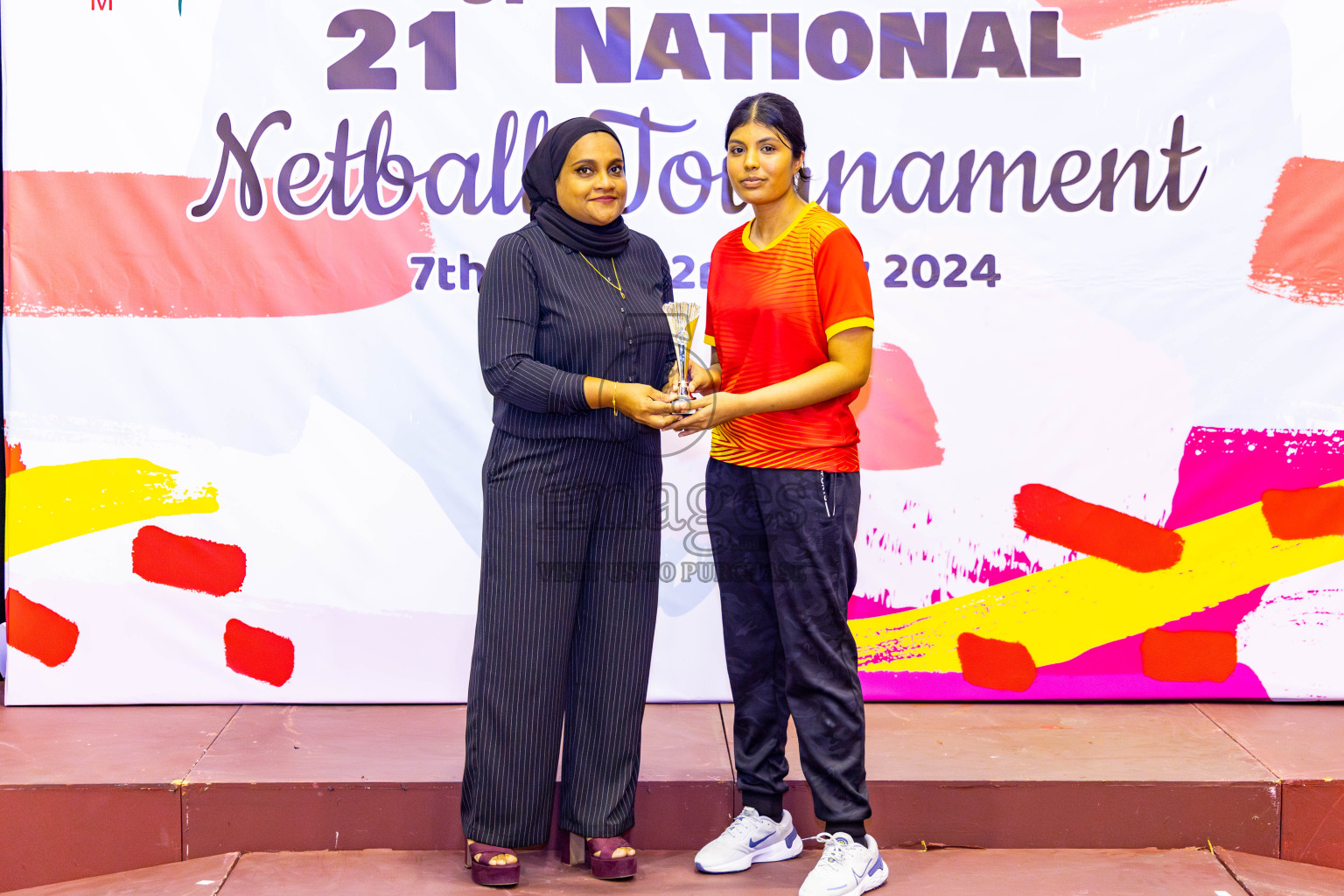 Sports Club Skylark vs Youth United Sports Club in Final of 21st National Netball Tournament was held in Social Canter at Male', Maldives on Monday, 13th May 2024. Photos: Nausham Waheed / images.mv