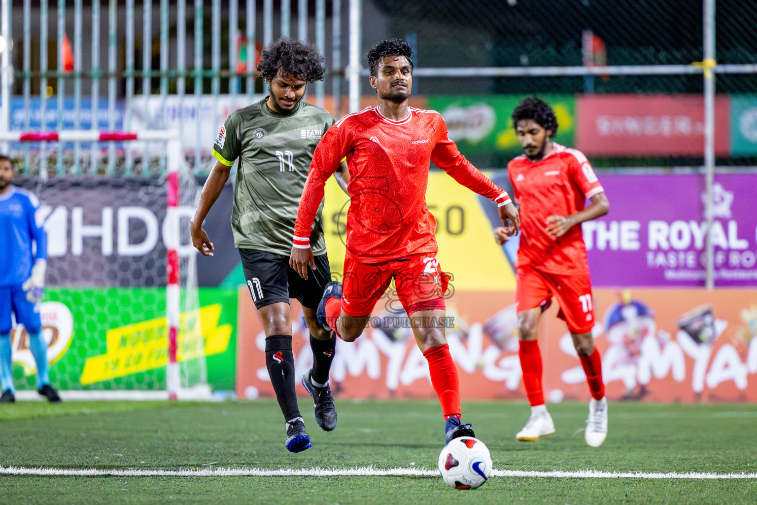 Ooredoo Maldives vs Fahi Rc in Club Maldives Cup 2024 held in Rehendi Futsal Ground, Hulhumale', Maldives on Tuesday, 25th September 2024. Photos: Nausham Waheed/ images.mv