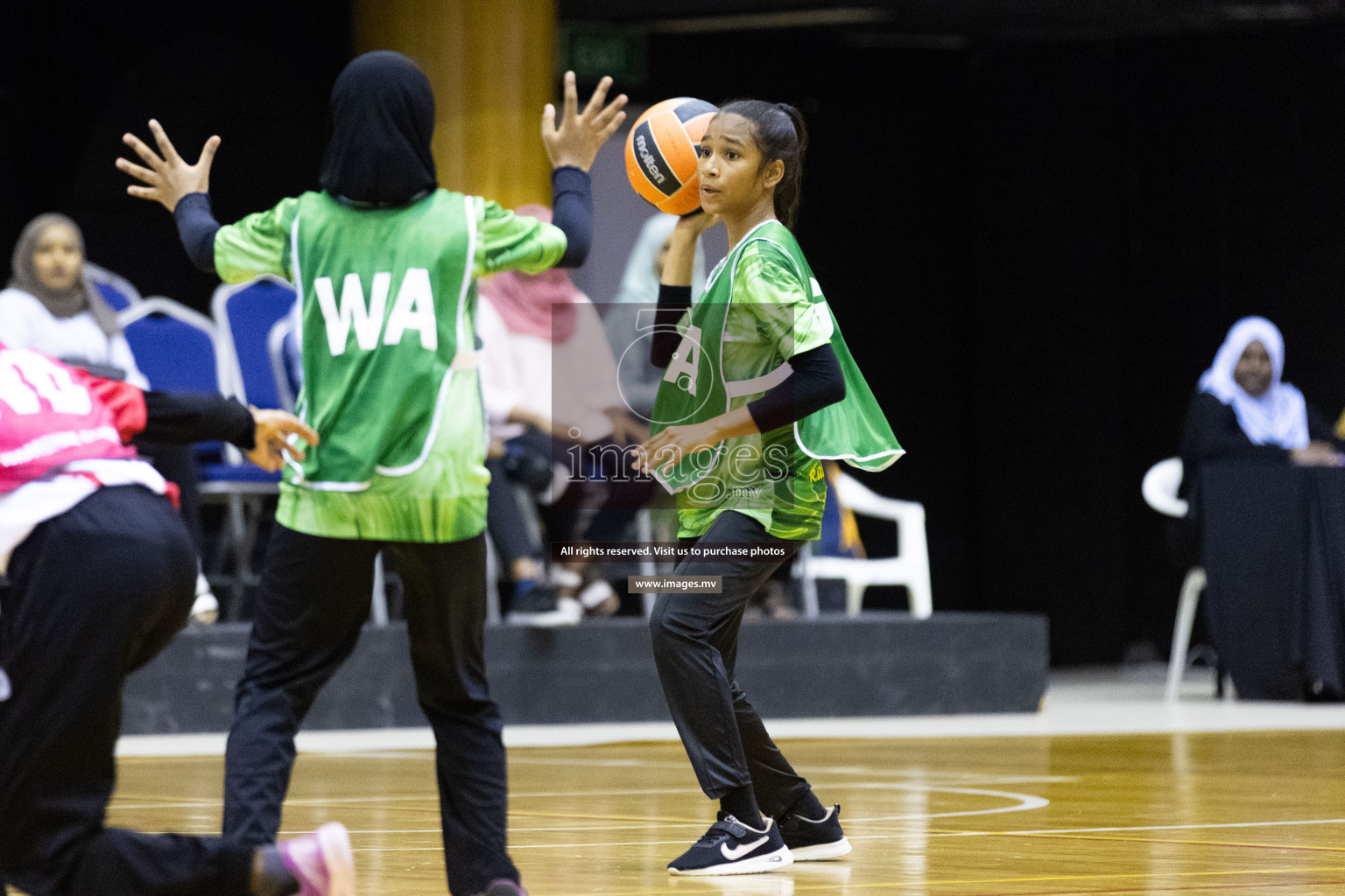 Day 10 of 24th Interschool Netball Tournament 2023 was held in Social Center, Male', Maldives on 5th November 2023. Photos: Nausham Waheed / images.mv