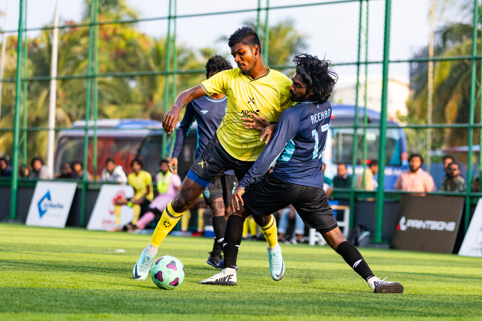 Nova SC vs Xephyrs in Day 5 of BG Futsal Challenge 2024 was held on Saturday, 16th March 2024, in Male', Maldives Photos: Nausham Waheed / images.mv