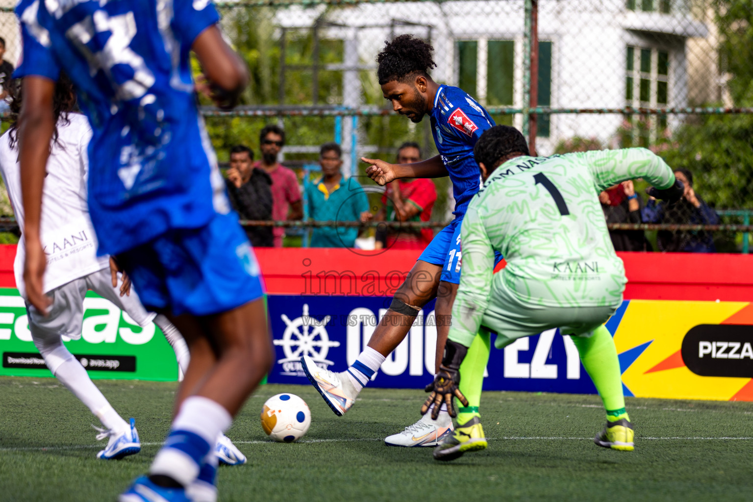 AA. Ukulhas VS AA. Mathiveri in Day 7 of Golden Futsal Challenge 2025 was held on Saturday, 11th January 2025, in Hulhumale', Maldives 
Photos: Hassan Simah / images.mv
