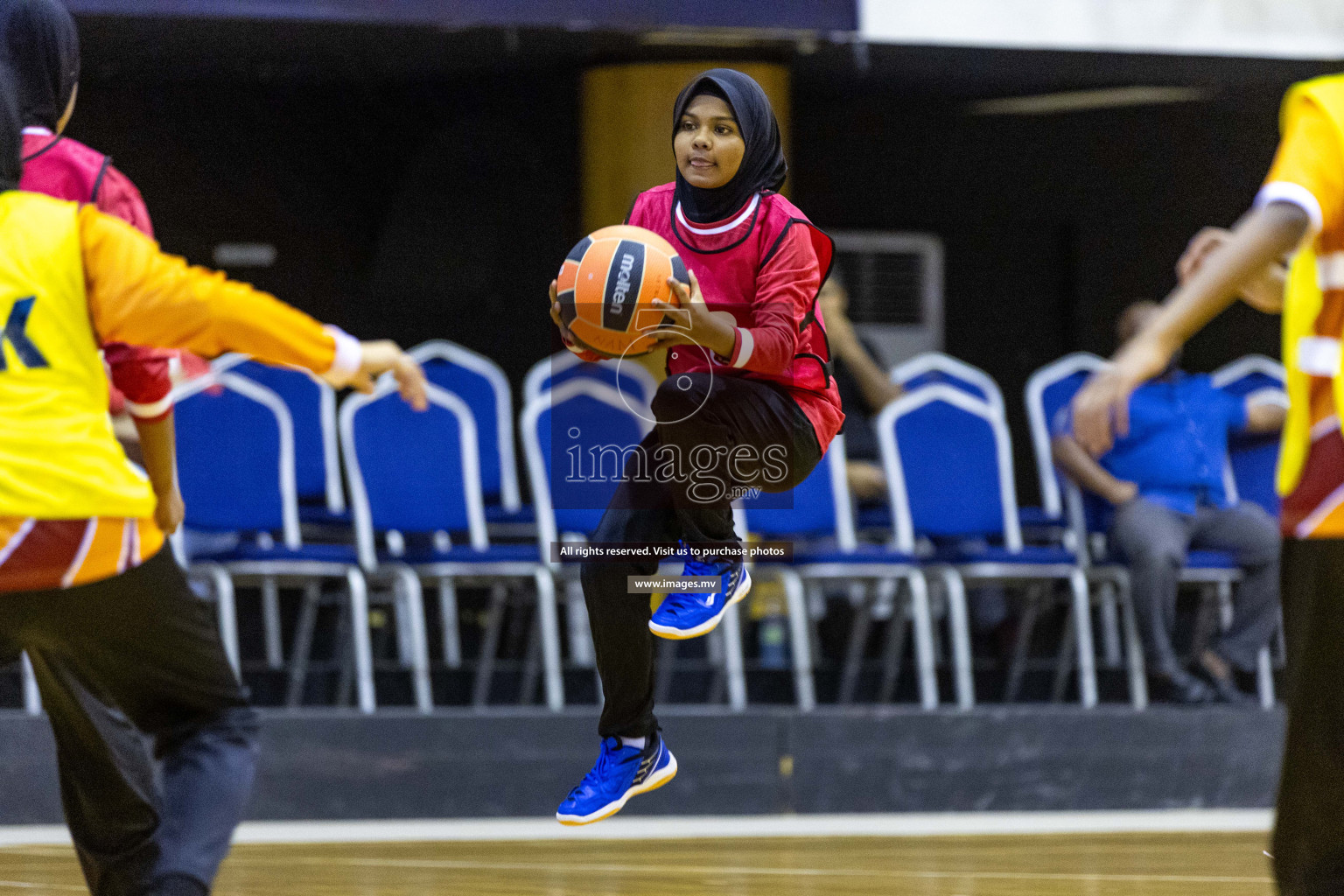 Day6 of 24th Interschool Netball Tournament 2023 was held in Social Center, Male', Maldives on 1st November 2023. Photos: Nausham Waheed / images.mv