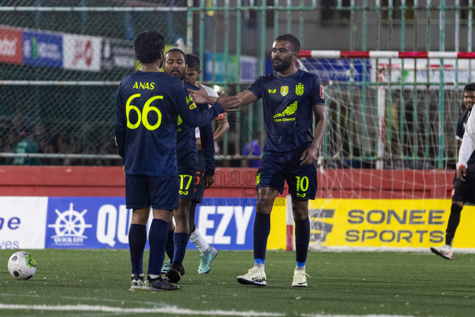 L  Dhanbidhoo vs L Gan in Day 20 of Golden Futsal Challenge 2024 was held on Saturday , 3rd February 2024 in Hulhumale', Maldives Photos: Nausham Waheed / images.mv