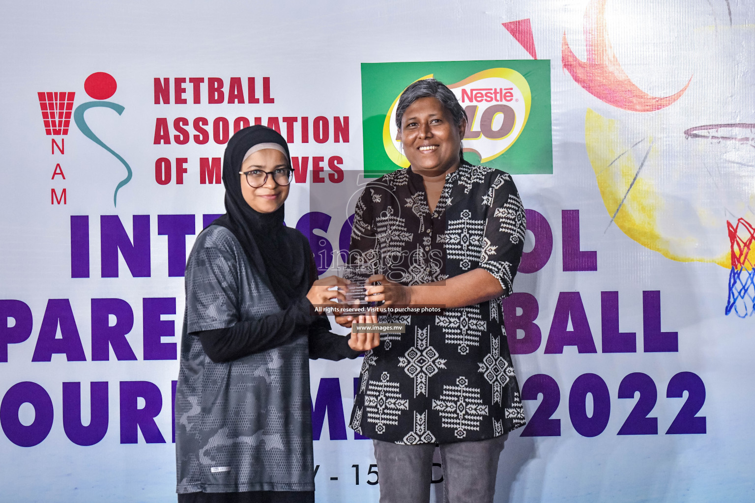 Final of Inter-School Parents Netball Tournament was held in Male', Maldives on 4th December 2022. Photos: Nausham Waheed / images.mv