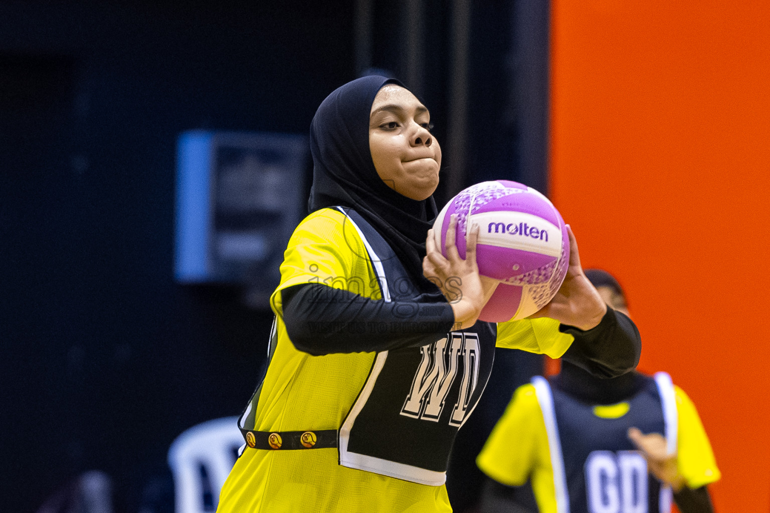 Day 8 of 24th Milo Netball Association Championship was held in Social Center at Male', Maldives on Monday, 8th September 2025. Photos: Mohamed Mahfooz Moosa / images.mv