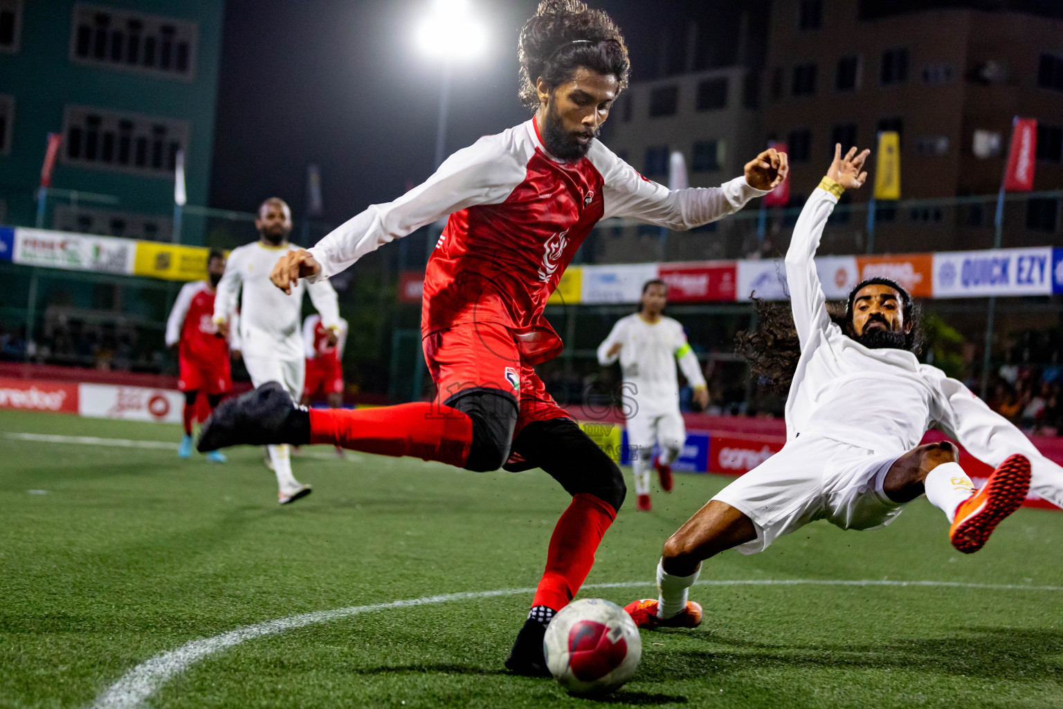 Th. Madifushi  VS  Th. Thimarafushi in Day 11 of Golden Futsal Challenge 2024 was held on Thursday, 25th January 2024, in Hulhumale', Maldives
Photos: Nausham Waheed / images.mv