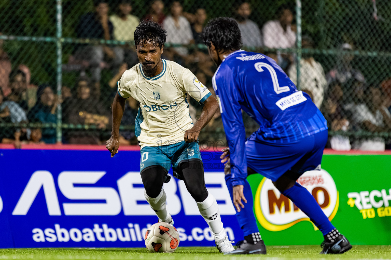 Team Naivaadhoo vs Mylo City Sports Club in Kings Cup of Club Maldives Cup 2025 held in Rehendi Futsal Ground, Hulhumale', Maldives on Monday, 1st September 2025. Photos: Areef, Yasna / images.mv