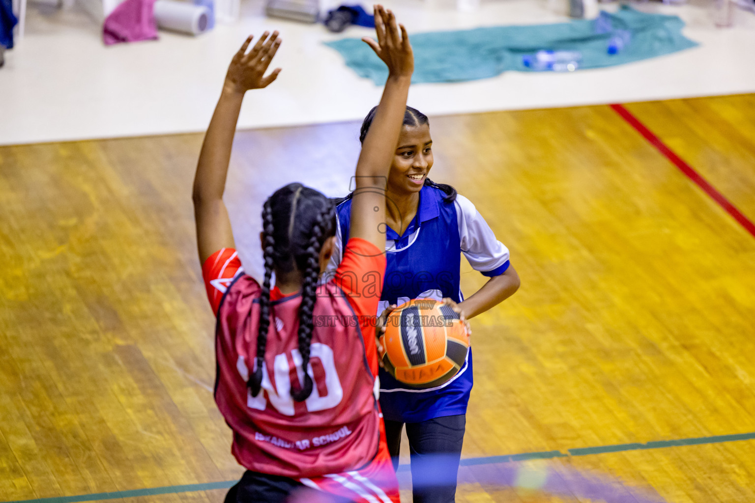 Day 8 of 25th Inter-School Netball Tournament was held in Social Center at Male', Maldives on Sunday, 18th August 2024. Photos: Nausham Waheed / images.mv