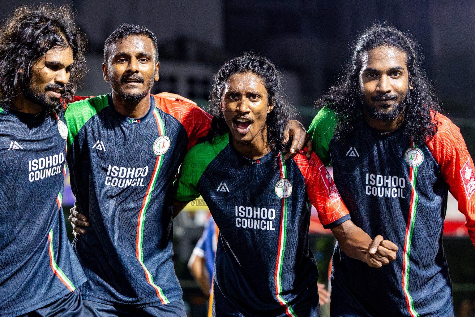 Thaa Hirilandhoo vs L Isdhoo in zone round Day 30 of Golden Futsal Challenge 2025 was held on Monday , 3rd February 2025, in Hulhumale', Maldives. Photos: Nausham Waheed / images.mv