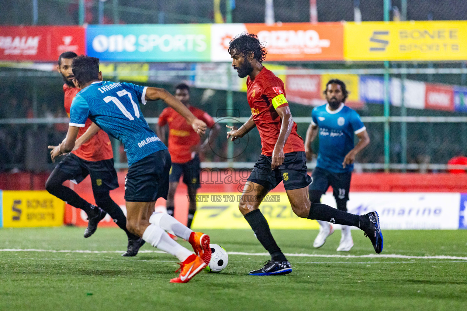 HDh Naivaadhoo vs HDh Nolhivaran in Day 23 of Golden Futsal Challenge 2024 was held on Tuesday , 6th February 2024 in Hulhumale', Maldives Photos: Nausham Waheed / images.mv