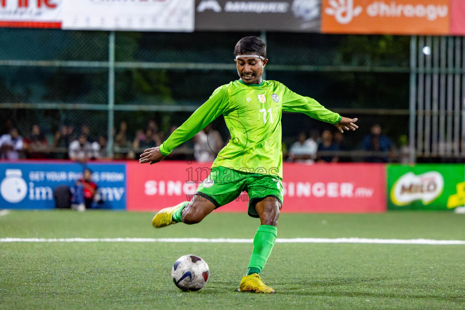 TEAM DJA vs KULHIVARU VUZARA in Club Maldives Classic 2024 held in Rehendi Futsal Ground, Hulhumale', Maldives on Monday, 16th September 2024. Photos: Nausham Waheed / images.mv