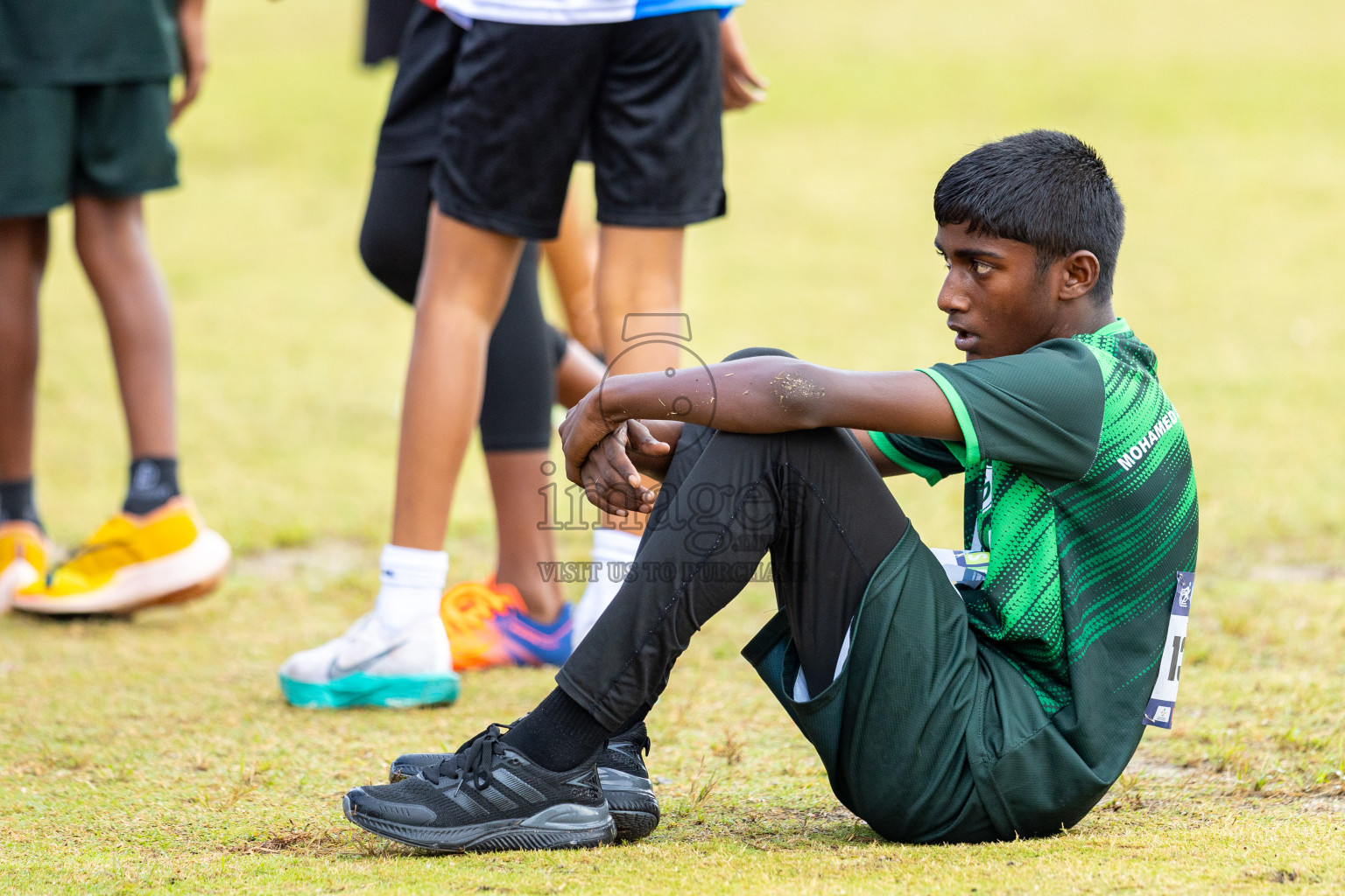 Day 1 of MWSC Interschool Athletics Championships 2024 held in Hulhumale Running Track, Hulhumale, Maldives on Saturday, 9th November 2024. 
Photos by: Ismail Thoriq / images.mv