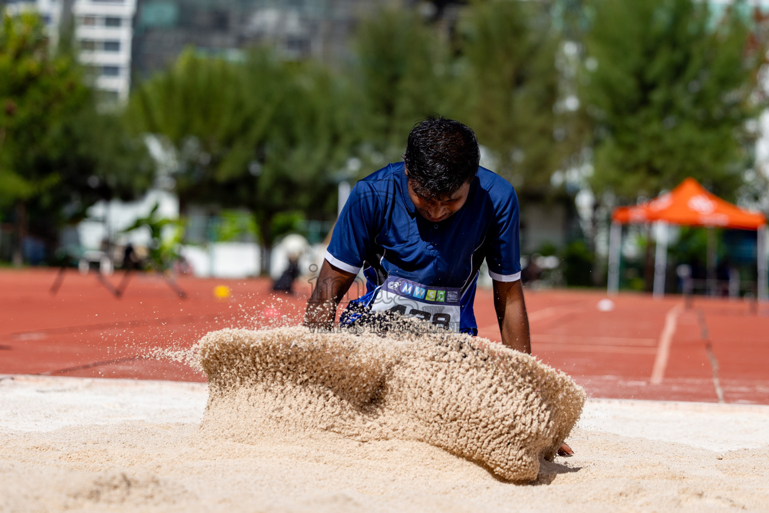 Day 2 of MWSC Interschool Athletics Championships 2024 held in Hulhumale Running Track, Hulhumale, Maldives on Sunday, 10th November 2024. 
Photos by:  Hassan Simah / Images.mv