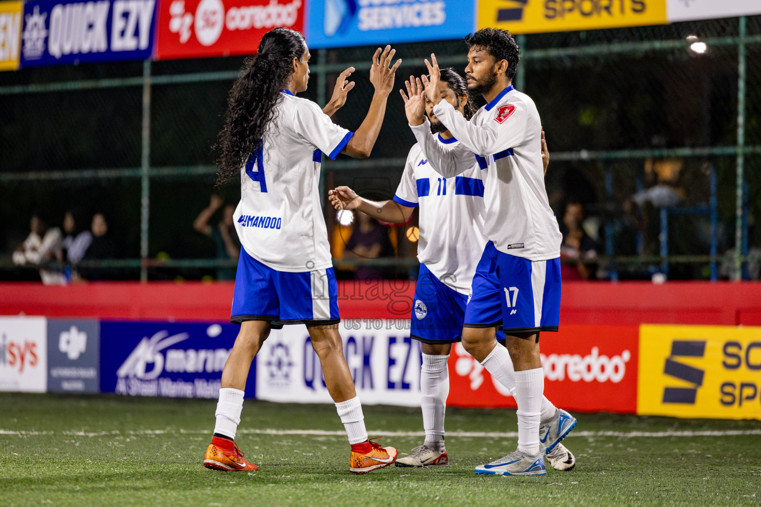 Th. Veymandoo VS Th. Kandoodhoo in Day 18 of Golden Futsal Challenge 2025 was held on Wednesday, 22nd January 2025, in Hulhumale', Maldives. Photos: Nausham Waheed / images.mv