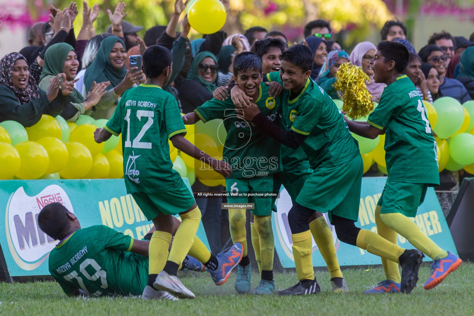 Day 2 of MILO Academy Championship 2023 (U12) was held in Henveiru Football Grounds, Male', Maldives, on Saturday, 19th August 2023. Photos: Shuu / images.mv