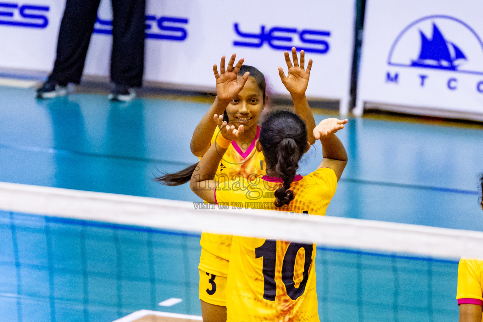 Maldives vs Sri Lanka in Day 2 of CAVA U20 Woman's Volleyball Championship 2024 was held in Social Center, Male', Maldives on 19th July 2024. Photos: Nausham Waheed / images.mv