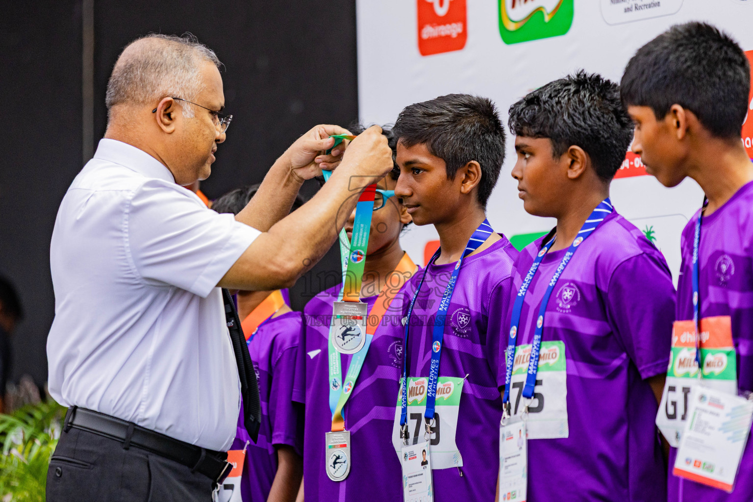 Day 6 of Inter-school Athletics Championship 2025 held in Ekuveni Synthetic Track, Male', Maldives on Sunday, 12th October 2025. Photos by: Areef Adam / Images.mv