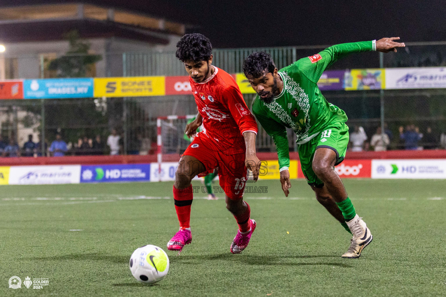 HA Maarandhoo vs HA Filladhoo in Day 1 of Golden Futsal Challenge 2024 was held on Monday, 15th January 2024, in Hulhumale', Maldives Photos: Ismail Thoriq / images.mv