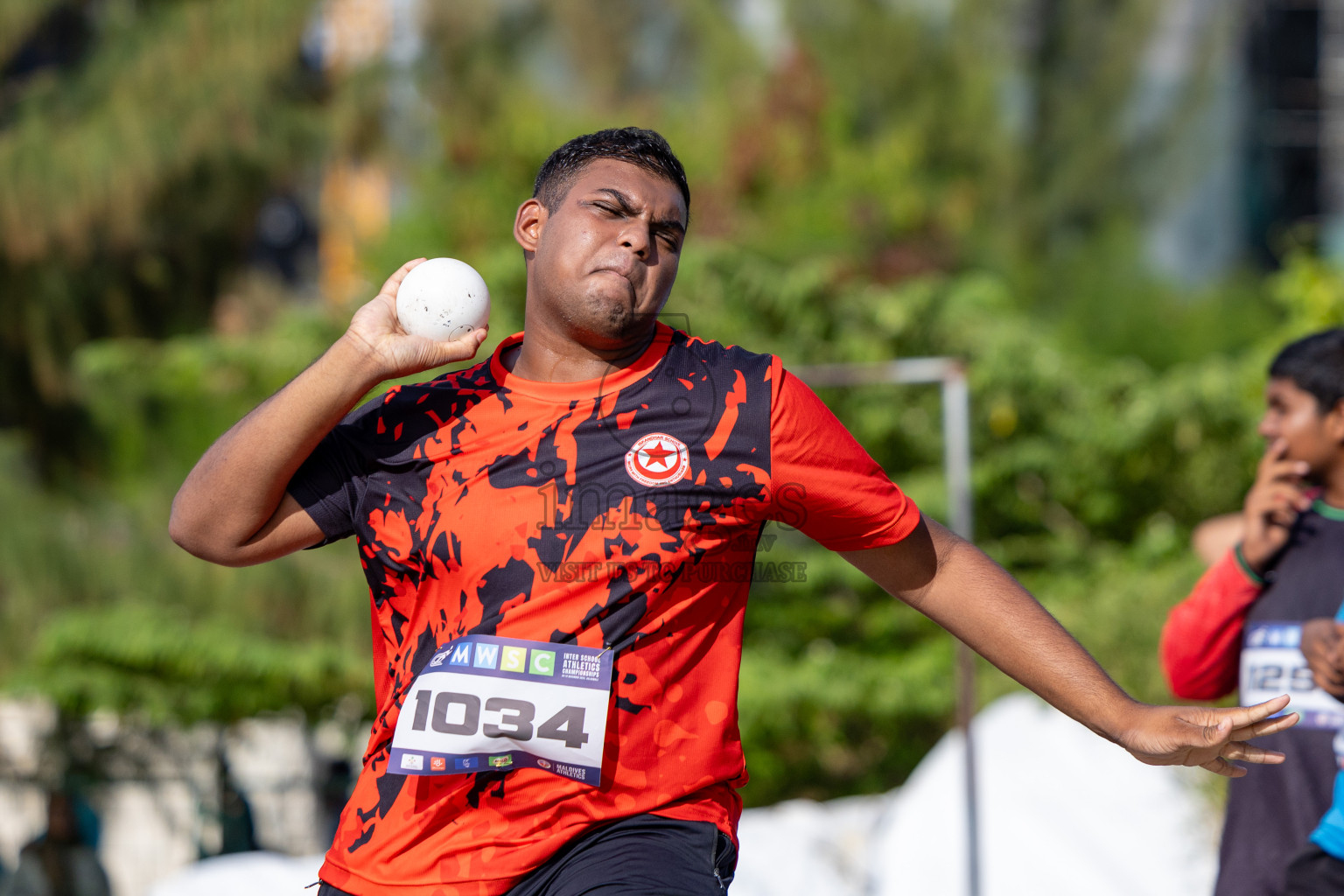 Day 1 of MWSC Interschool Athletics Championships 2024 held in Hulhumale Running Track, Hulhumale, Maldives on Saturday, 9th November 2024. 
Photos by: Ismail Thoriq, Hassan Simah / Images.mv