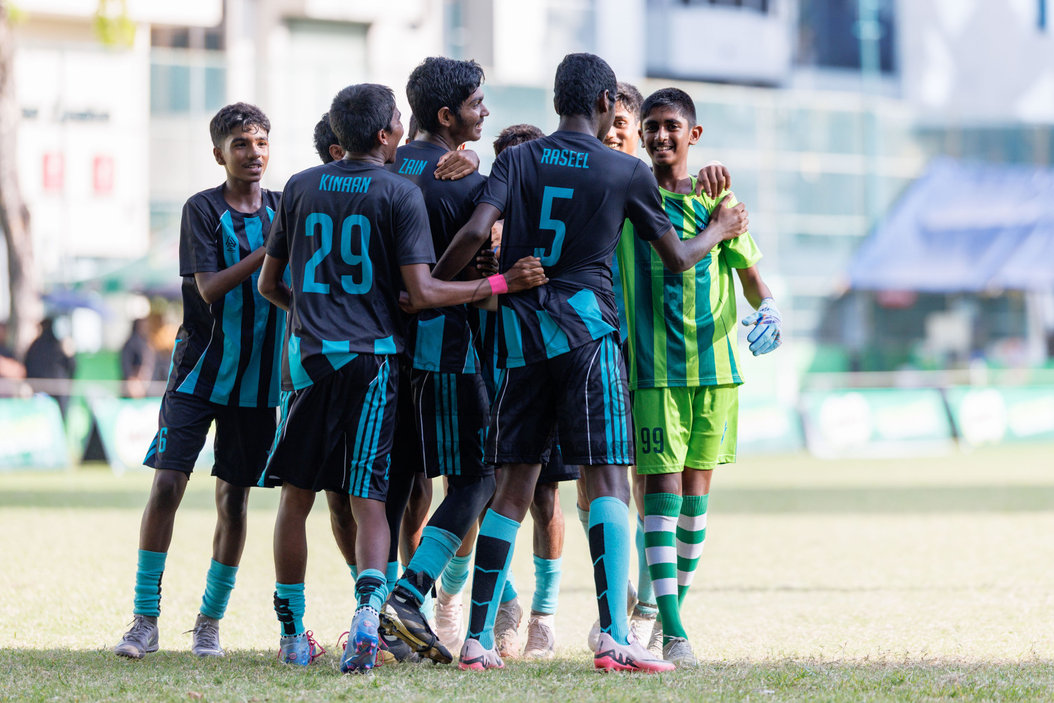 Day 4 of MILO Academy Championship 2025 (U14) was held on Sunday, 2nd November 2025 at Henveiru Football Grounds, Male', Maldives . 
Photos: Hassan Simah / images.mv