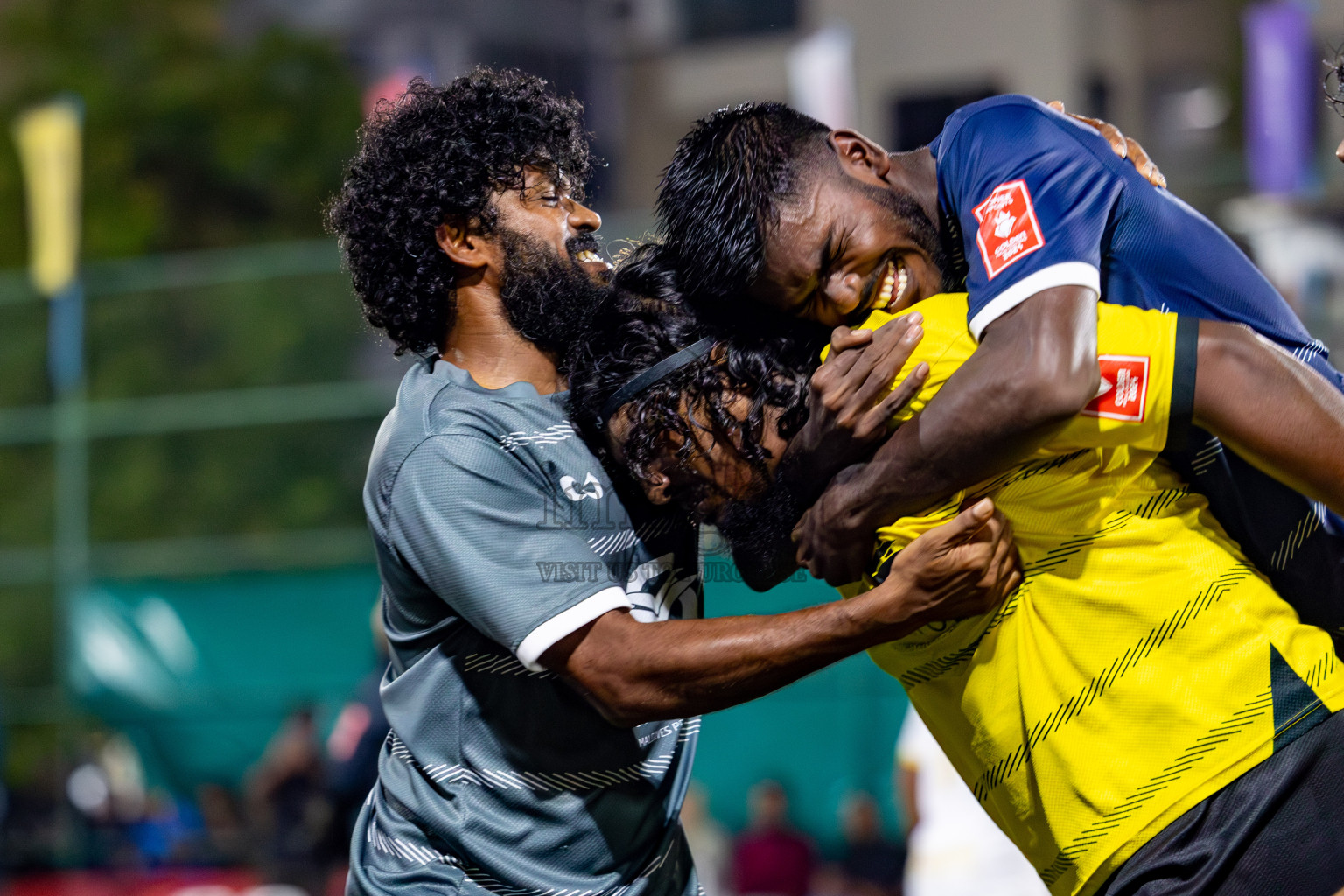 K. Gaafaru VS Dhadimagu in Round of 16 on Day 40 of Golden Futsal Challenge 2024 which was held on Tuesday, 27th February 2024, in Hulhumale', Maldives Photos: Hassan Simah / images.mv