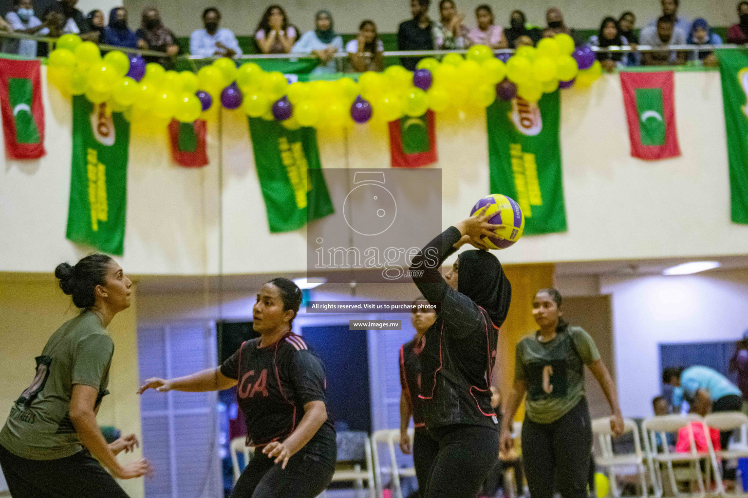 Kulhudhuffushi Youth & R.C vs Club Green Streets in the Finals of Milo National Netball Tournament 2021 (Women's) held on 5th December 2021 in Male', Maldives Photos: Ismail Thoriq / images.mv