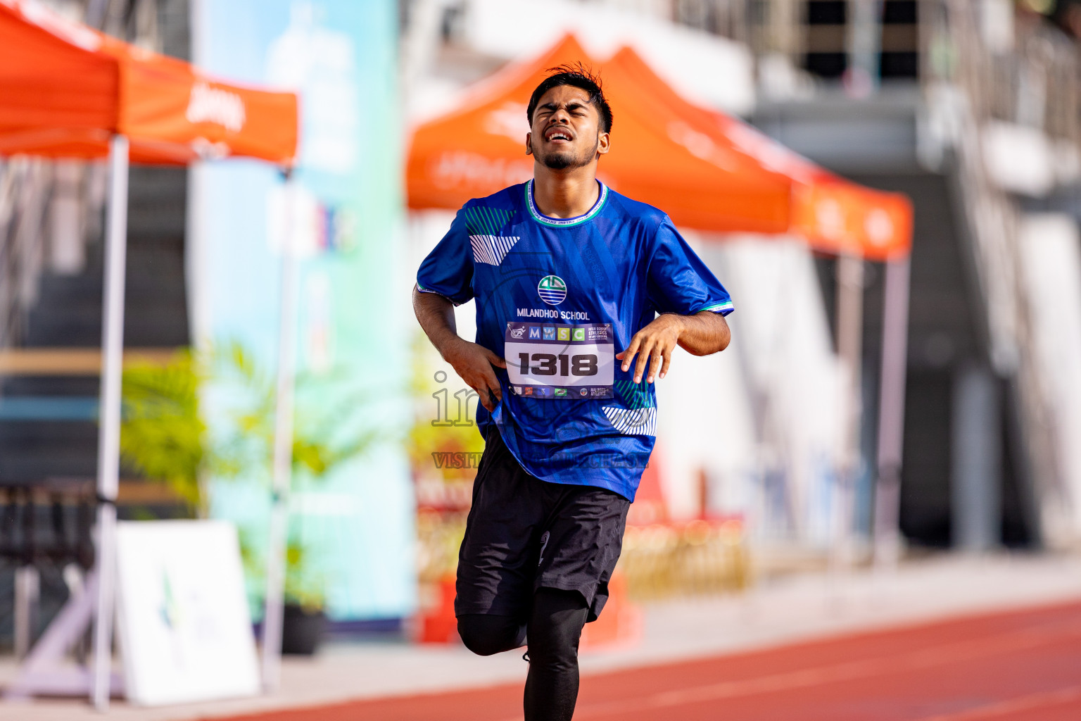 Day 3 of MWSC Interschool Athletics Championships 2024 held in Hulhumale Running Track, Hulhumale, Maldives on Monday, 11th November 2024. 
Photos by: Hassan Simah / Images.mv